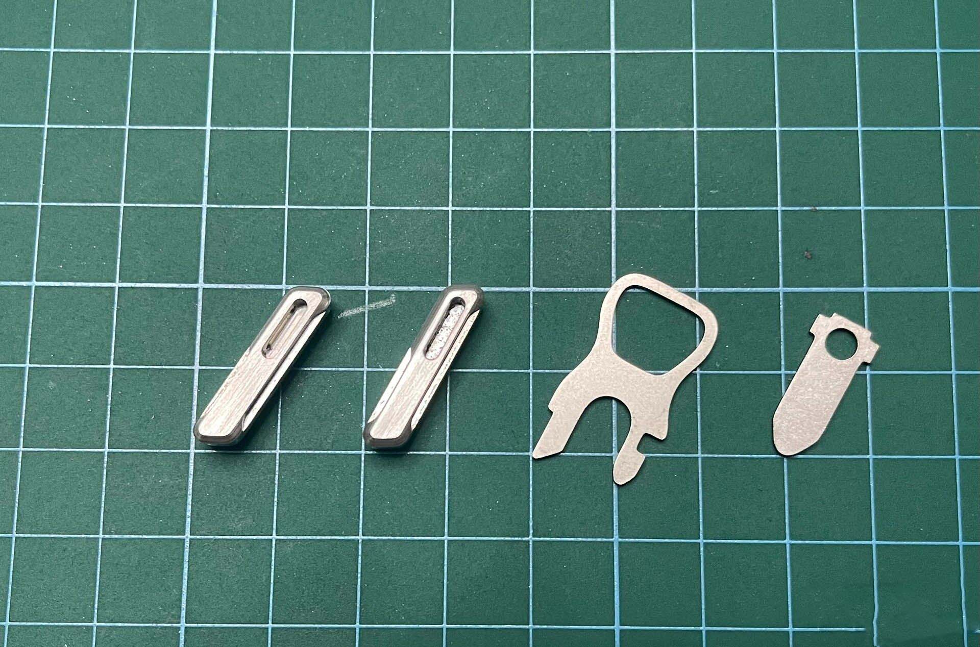 Leatherwork Knife - Aço inoxidável Thumb Grip Tab, Saw