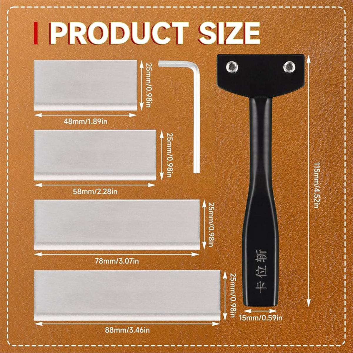 Leatherwork Knife - Faca de Couro Profissional DT38 em