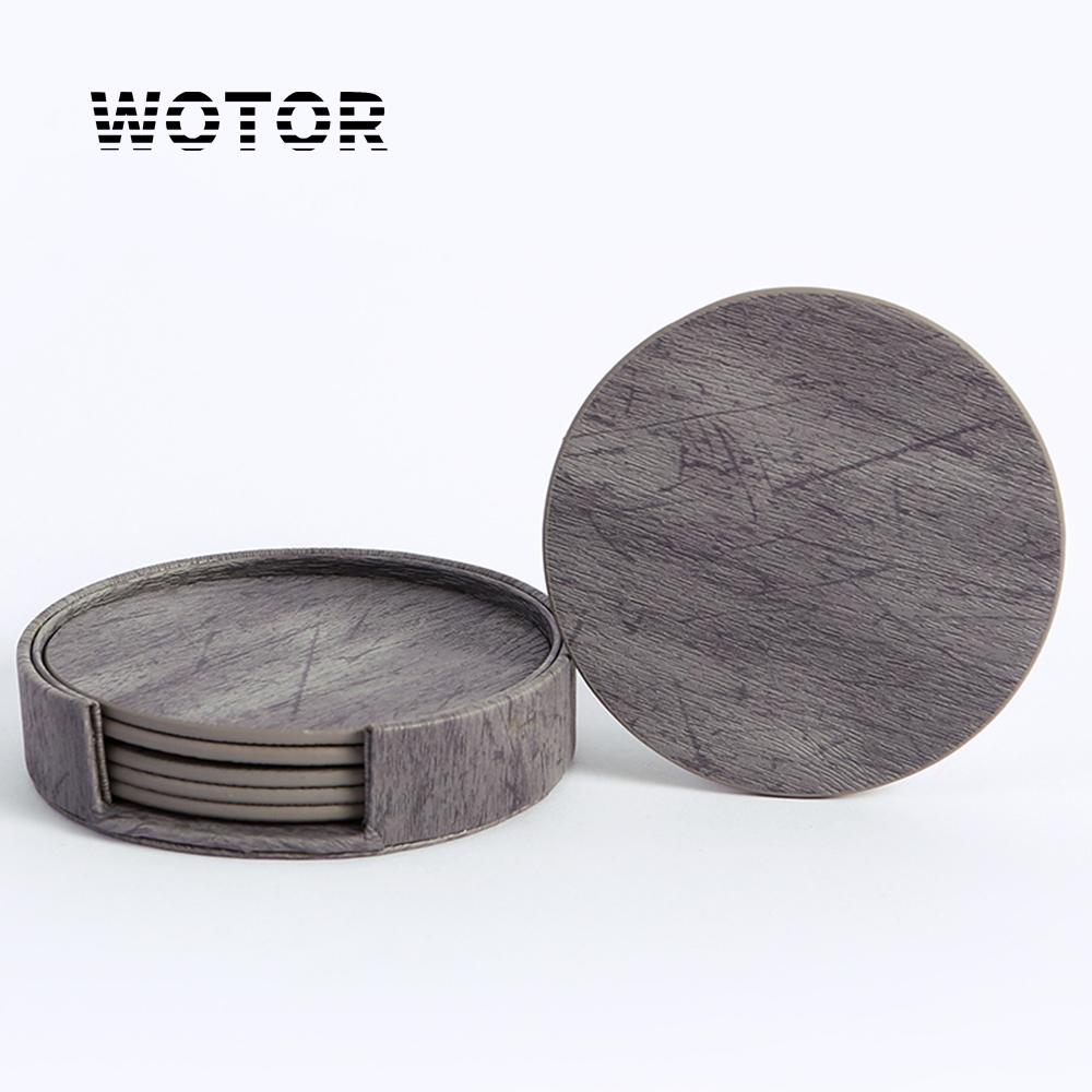 Leatherwork Rings - Woter 6 pçs/lote círculo de couro