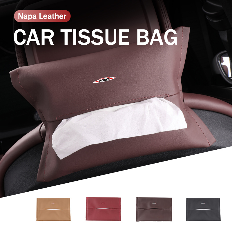 Leather Work For Car - Caixa de lenços de papel para