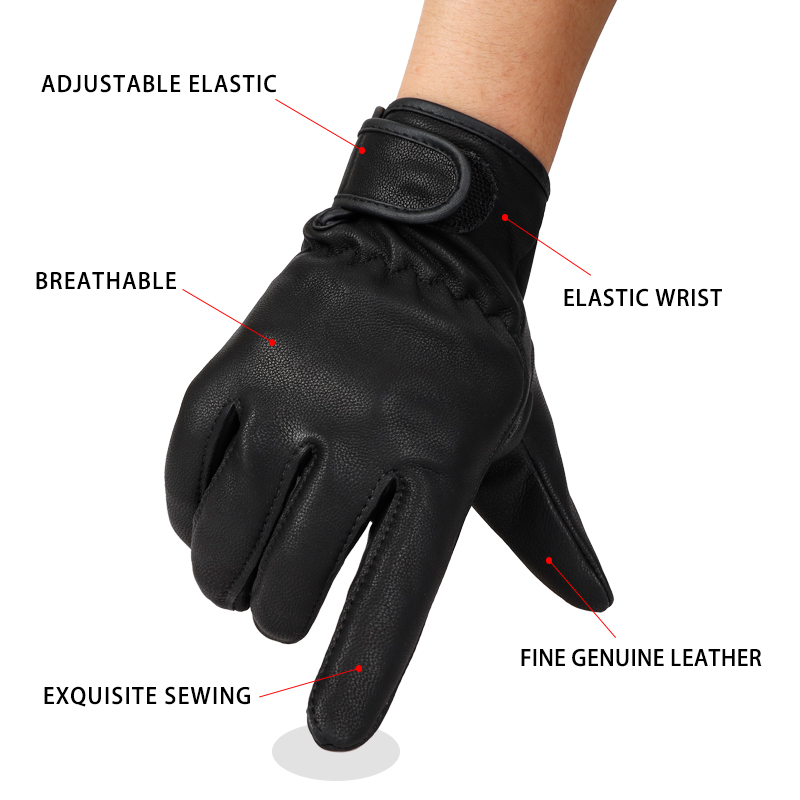 Leather Work For Car - QIANGLEAF-luvas de couro para homens, couro