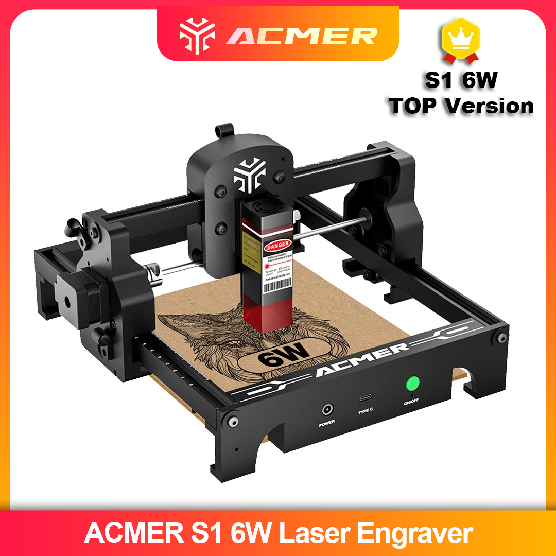 Leatherwork Machine - ACMER S1 2.5/3.5/6W Máquina de gravação