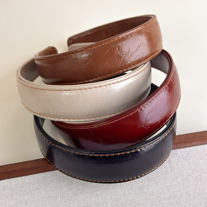 Tiaras de couro simples cor só - Leatherwork Pony avaliação e preço