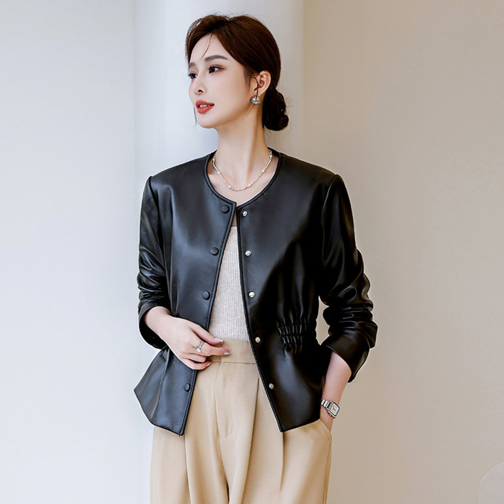 Escritório jaqueta de couro fa - Leather Work Jacket Women'S avaliação e preço