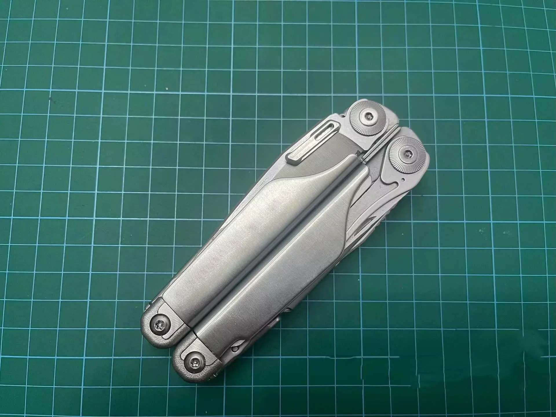 Aço inoxidável Thumb Grip Tab, - Leatherwork Knife avaliação e preço
