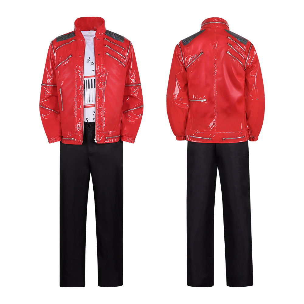 Jaqueta de Couro Vermelha Masc - Leather Work Pants avaliação e preço
