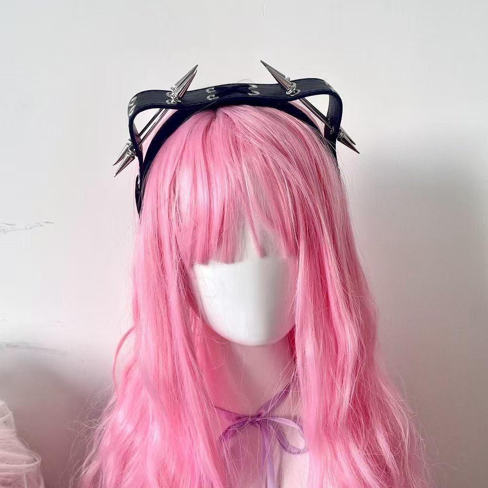 Tiara Punk Harajuku com Rebite - Leatherwork Rings avaliação e preço