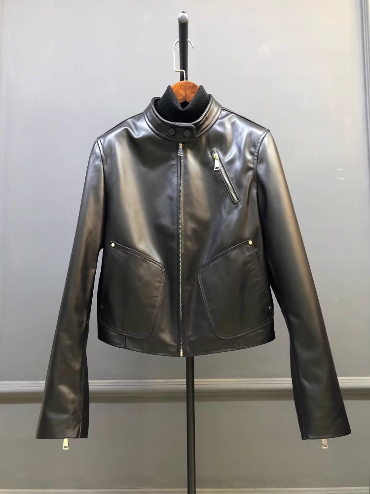 Jaqueta Curta Retro Feminina d - Leather Work Jacket Women'S avaliação e preço