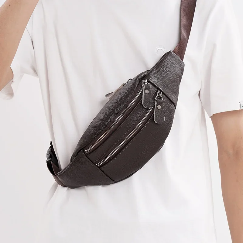 Bolsa de cintura masculina de  - Leather Work Bag Laptop avaliação e preço