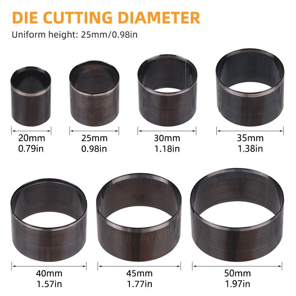 Conjunto de 7 Peças de Matrize - Leatherwork Rings avaliação e preço
