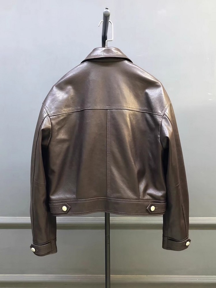 Jaqueta Feminina Designer de C - Leather Work Jacket Women'S avaliação e preço