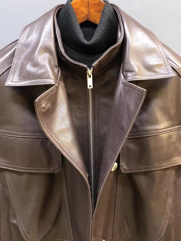Jaqueta Feminina Designer de C - Leather Work Jacket Women'S avaliação e preço