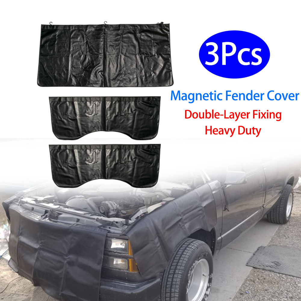 3 pçs/set magnético fender cap - Leather Work For Car avaliação e preço