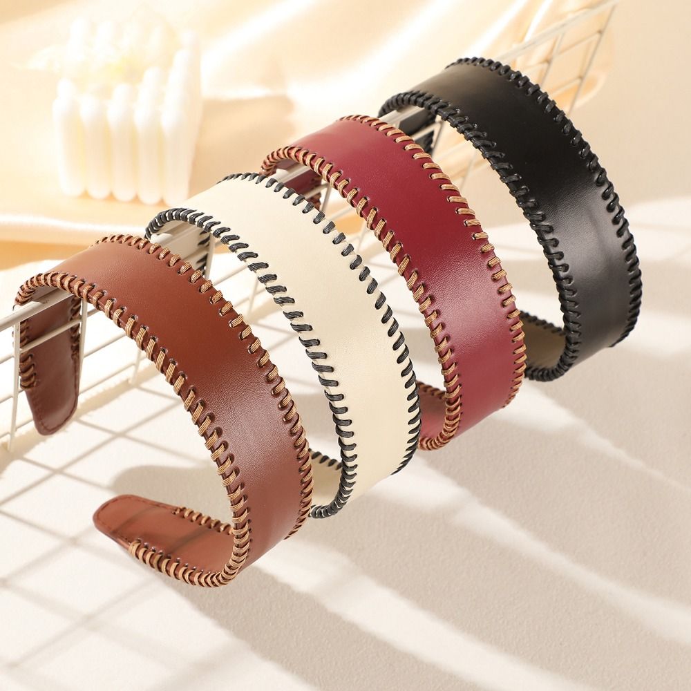 Tiara de Couro Cor Sólida Esti - Leatherwork Rings avaliação e preço