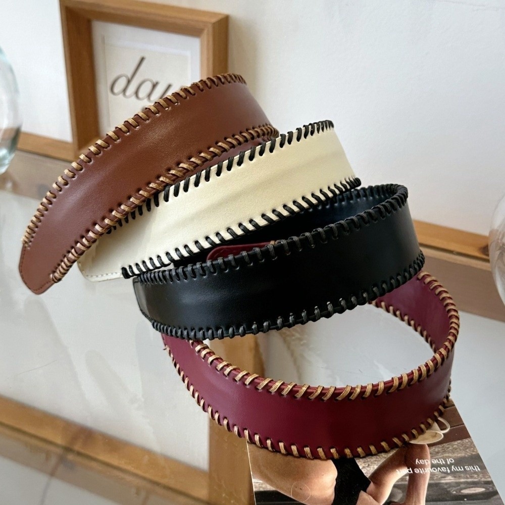 Tiara de Couro Cor Sólida Esti - Leatherwork Rings avaliação e preço
