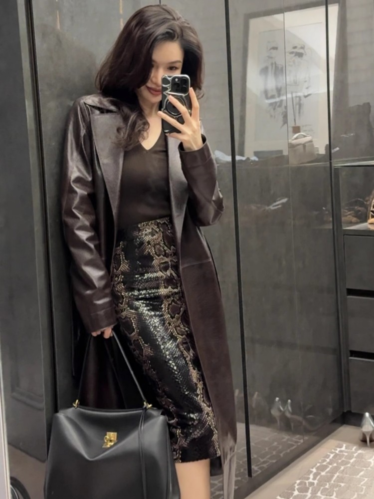 Designer italiano escritório s - Leather Work Jacket Women'S avaliação e preço