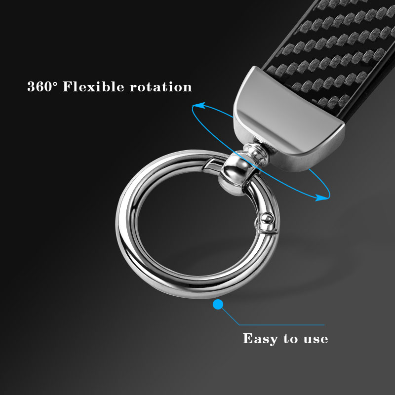 Chaveiro Estilo Fibra de Carbo - Leather Work For Car avaliação e preço