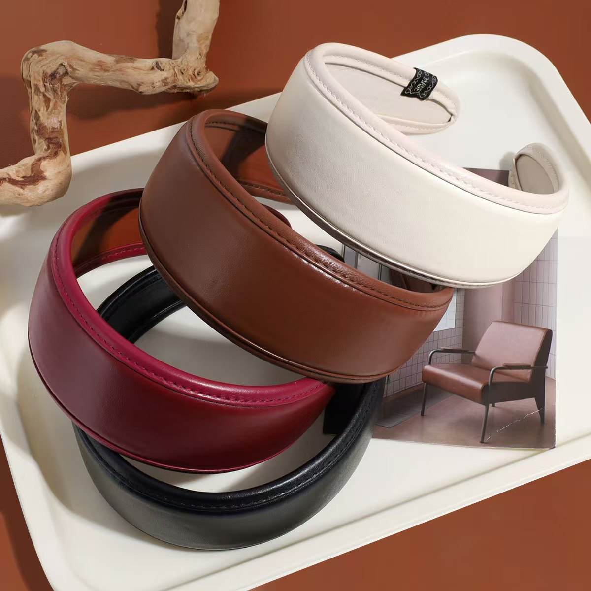 Tiara de Couro Retrô para Mulh - Leatherwork Pony avaliação e preço