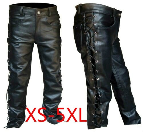 Calças medievais masculinas, l - Leather Work Pants avaliação e preço