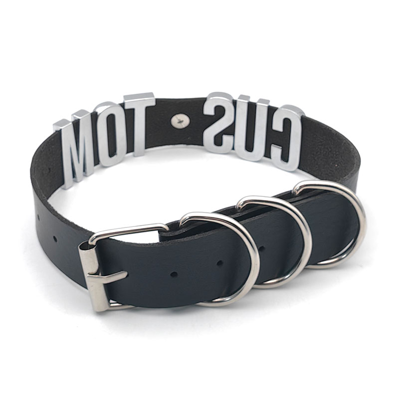 Punk grande anel pingente letr - Leatherwork Rings avaliação e preço