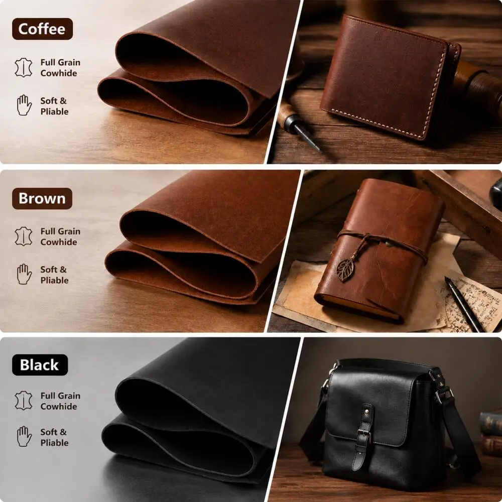 1 unidade de folha de couro bo - Veg Tan Leather Hide avaliação e preço