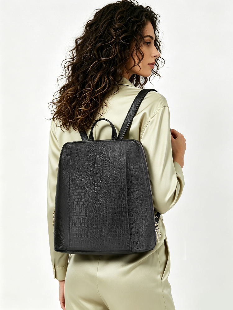 Mochila Feminina Zency de Cour - Leather Work Bag Laptop avaliação e preço